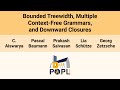 [POPL'26] Bounded Treewidth, Multiple Context-Free Grammars, and Downward Closures