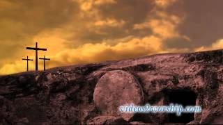 Three Crosses On A Hill Worship Background