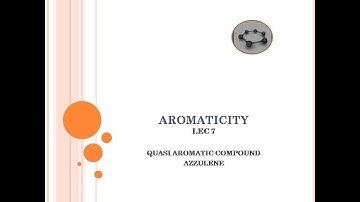 AROMATICITY LEC 7|| QUASI AROMATIC COMPOUND|| JEE NEET JAM CBSE