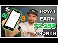 Earning $2259 A MONTH?! Staking Cryptocurrency | Passive Income W/ Crypto and NRG