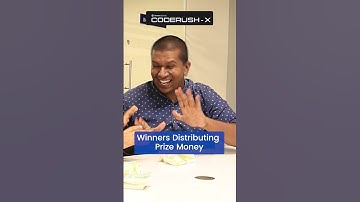 Coderush X Winners Distributing Prize Money #youtubeshorts #shorts