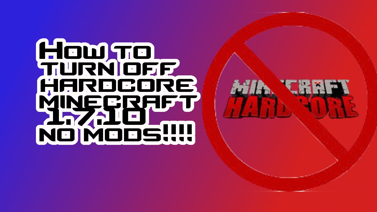 How To Turn Off Hardcore Minecraft 1.7.10 No Mods! Easy