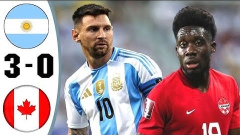 Argentina vs canada full highlight copa america cup(3-0) 2024