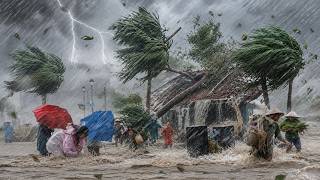 Indonesia on the Brink! Terrifying Monster Rainstorm Smashes & Destroys Rural Life 🌪️🌧️😱