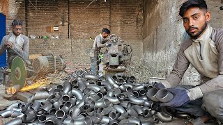 : How Amazingly This Young Man Is Making Steel Pipe Elbows With His Majestic Hands