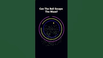 Can the ball escape the maze? #simulation #satisfying #viral