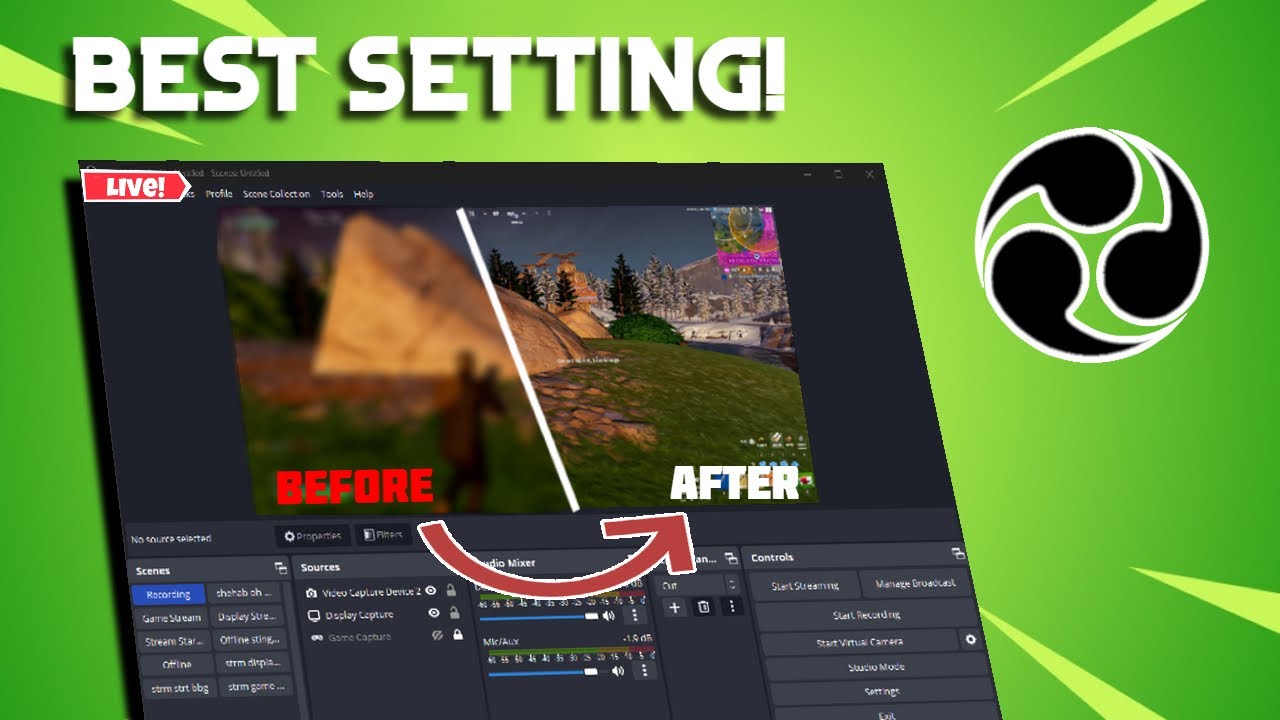 NEW BEST OBS STREAMING/RECORDING SETTING! 2024! 971 ANAS YouTube