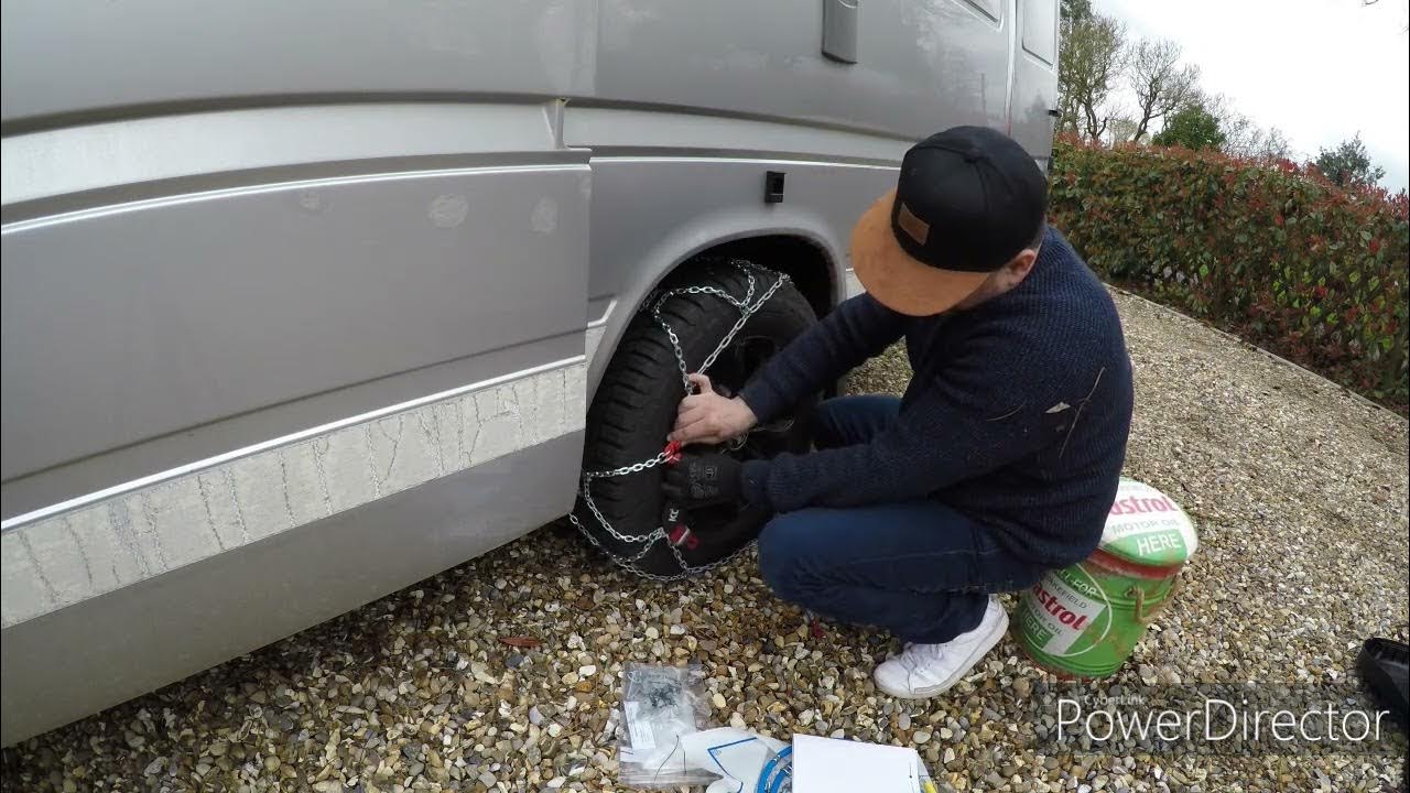 Fitting snow chains to the Sprinter van YouTube