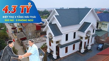 Siêu Phẩm Biệt Thự 2 Tầng Mái Thái 4.3 Tỷ Full Nội Thất Tại Hưng Yên Khiến Cả Làng Trầm Trồ