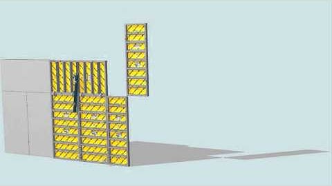 How-to assemble large area formwork gangs for concrete walls