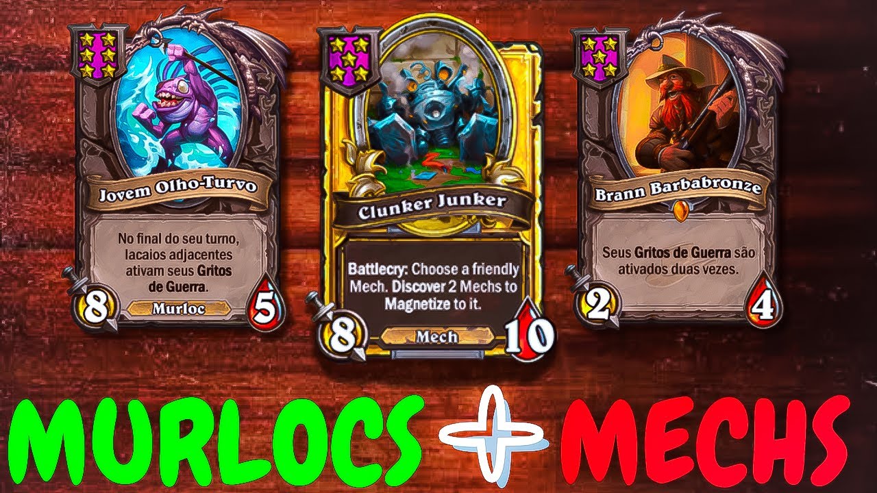 FULL DEFESA INSANA😱 MAIS STATUS BUILD DE MECHS E MURLOS | Hearthstone Battlegrounds