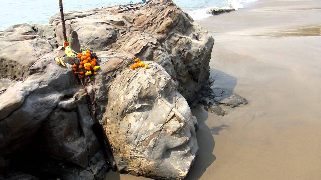 shiva head in HD 1080 on little vagator beach goa india ГОА