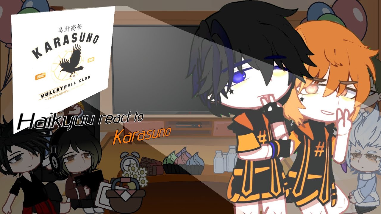 [][Haikyuu react to Karasuno][wip][0,5/?][speed 2x][no ship][]
