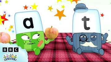 🍵 Tea time with Alphablock T | Letter of the Week | Learn to Spell | @officialalphablocks