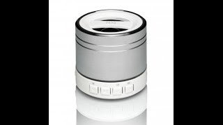 BT Rechg Mini Spkr Rubber Slvr PEAQ Portable Bluetooth Speaker Model : PPA20BT-SL -Test Review- 2014