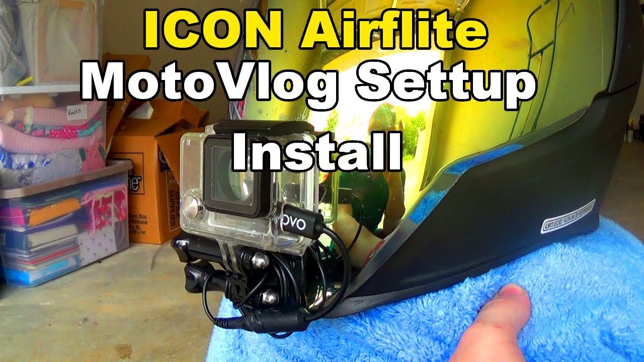 gopro on airflight icon helmet motorcycle Chin Mount for Airflite The best Icon Airflite helmet action camera Chin Mount motovlog setup WATCH THIS BEFORE YOU BUY