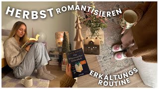 REGENTAGE romantisieren &amp; ERKÄLTUNG überstehen und Gesund werden TIPPS + Herbstliche Gemütliche Deko