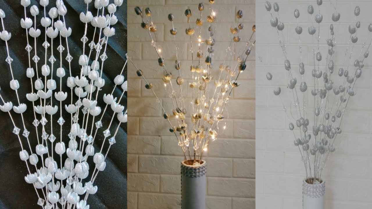 Цветы из пенопласта своими руками || Легко сделать угловые цветы из пены Eva и вазы для цветов