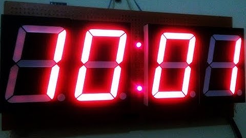 Jam Digital Arduino RTC 7 Segment + Temperature Digit Besar