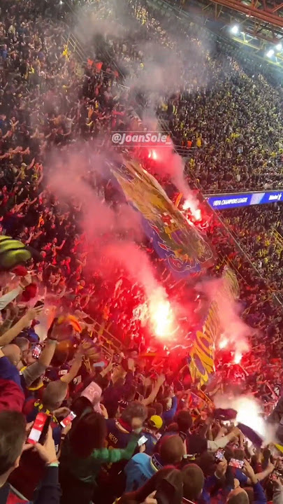 Barcelona fans in Dortmund