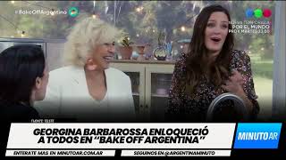 Georgina Barbarossa enloqueció a todos en “Bake Off Argentina” - Minuto Argentina