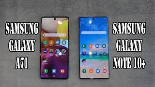 Samsung Galaxy A71 vs Samsung Galaxy Note 10 Plus | SpeedTest and Camera comparision