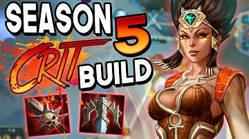 Smite: SEASON 5 Crit Serqet Jungle Build - CRIT IS BACK AND STRONGER THAN EVER!