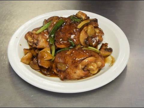 How to cook Chicken thighs with mushrooms