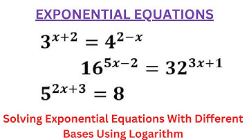Solving Exponential Equations With Different Bases Using Logarithms | Math Olympiad
