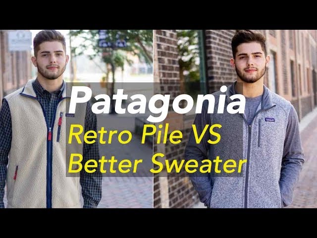 bus Derfor Socialist Patagonia Retro Pile Better Sweater Fleece Jacket Vest Comparison Grey -  YouTube