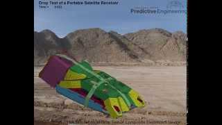 LS-DYNA FEA Simulation of Drop Test per MIL-STD 810e of Composite Shelled Electronics Device