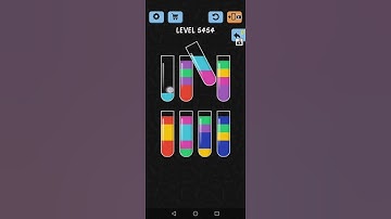 Water Color Sort Level 5454 Gameplay Solution WalkThrough