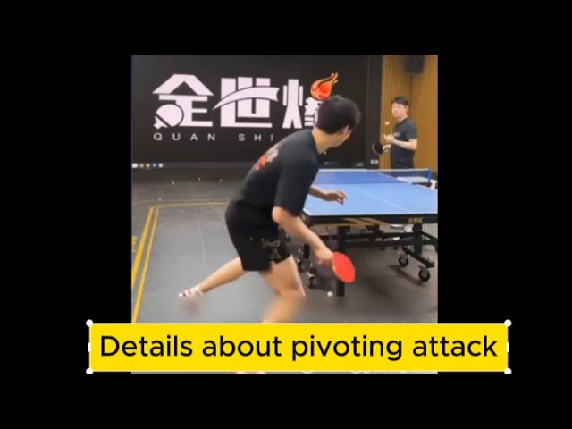 Outline Video 【table tennis】Details about pivoting attack from Ex-Chinese national team player