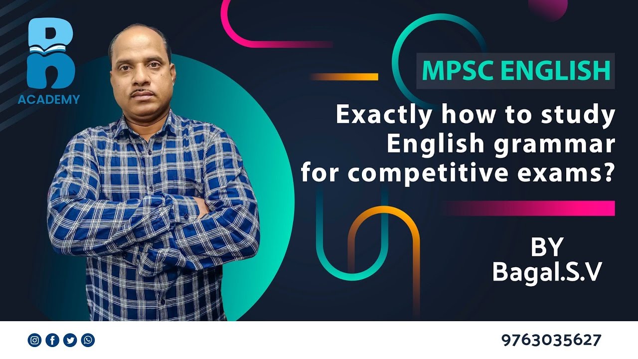 MPSC ENGLISH Exactly How To Study English Grammar For Competitive 
