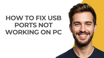 How To Fix Usb Ports Not Working On Pc - GUIDE!