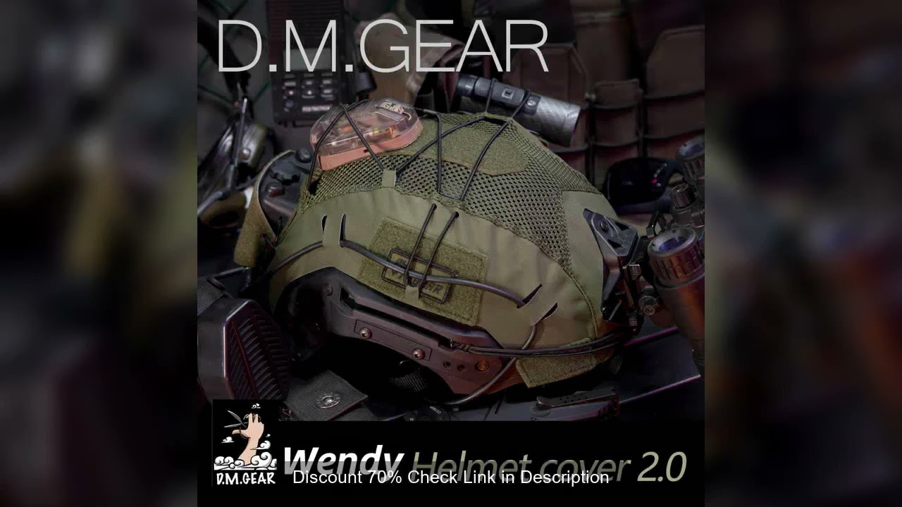 Dmgear Team Wendy Helmet Cover Exfil Ballistic Bump Mesh Ranger Green Tactical Equipment Gear Airsof