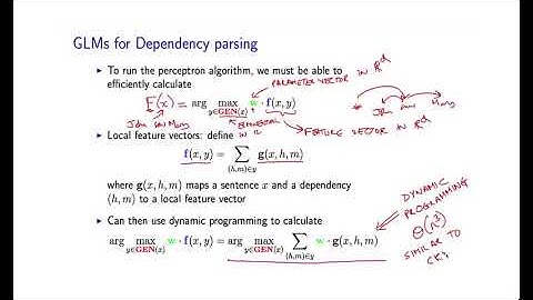 20 - 5  GLMs for Dependency Parsing (Part 2)