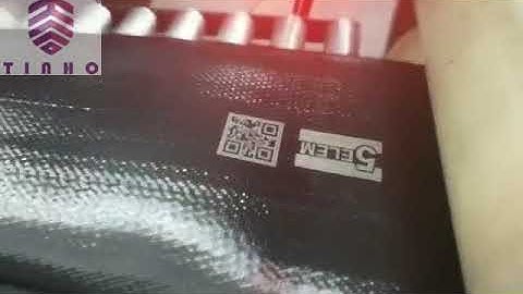 Continuous Online Laser Marking QR Code Solutions on tires pipes fly laser printer