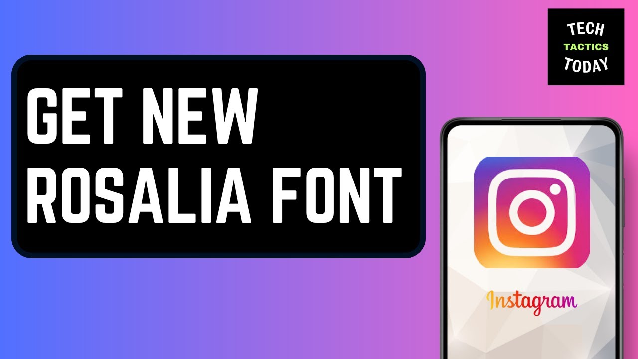 How To Get New Rosalia Font On Instagram  | How To Fix Rosalia Font Not Showing In Instagram