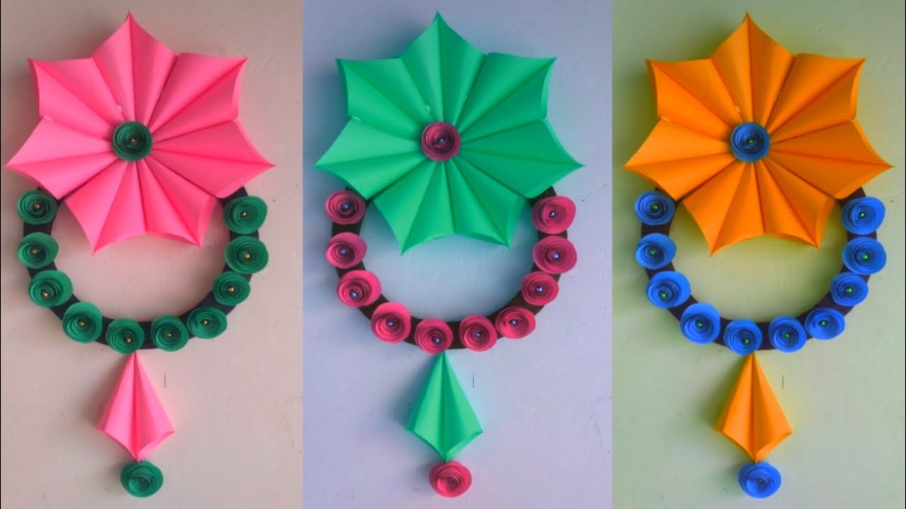 Easy and Quick Paper Wall Hanging Ideas / A4 sheet Wall decor / craft