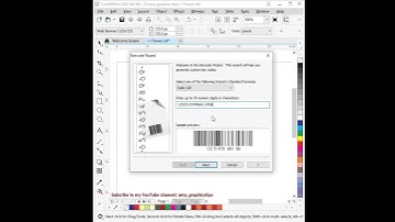 How to Generate Barcode in Coreldraw #graphics #logo #coreldrawtutorial #logodesign #flower