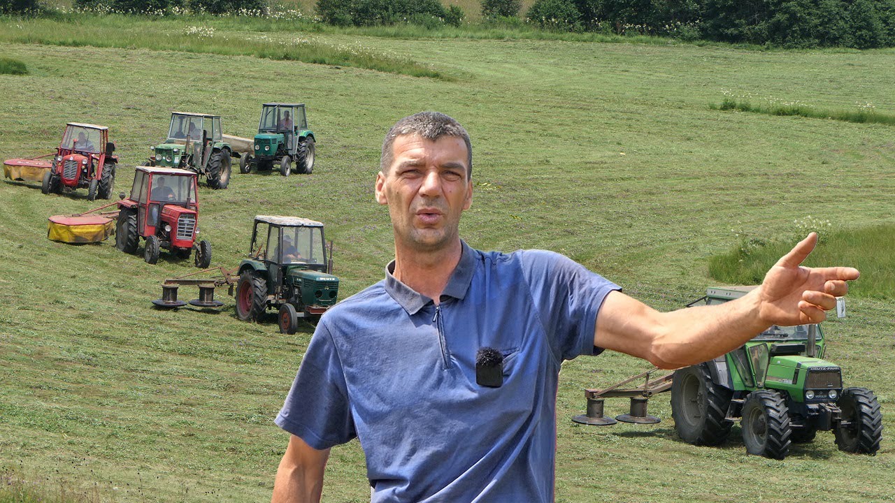 Ovakvih komšija nema nigdje, 6 traktora iz 6 kuća kosi jednu livadu