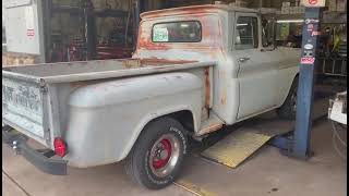 1962 Chevy C10 with 350 SBC rv cam and flowmaster 10 s