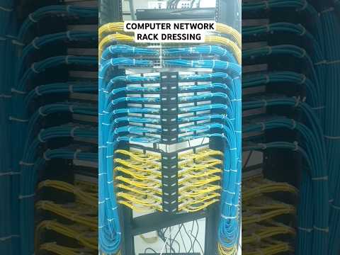 COMPUTER NETWORK RACK DRESSING 🖥️🖥️🖥️🖥️🖥️🖥️ #shorts
