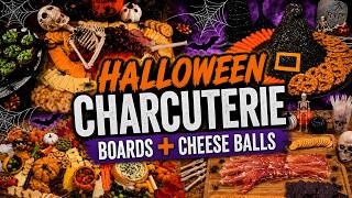 🎃 Halloween Charcuterie Boards & Cheese Balls | Spooky Party Food Ideas 👻