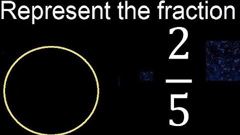 Represent 2/5 graphically . Graphic representation of fractions, graph