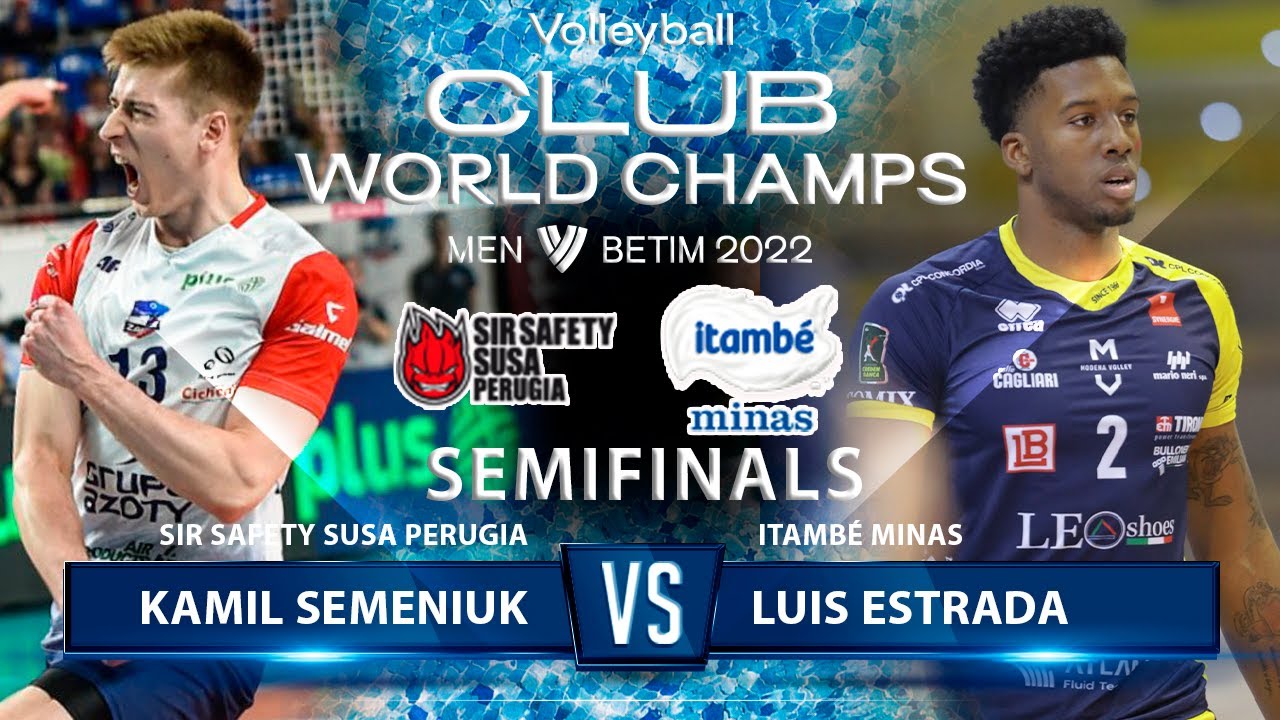 SemiFinals | Kamil Semeniuk vs Luis Estrada | SIR Safety SUSA Perugia vs Itambé Minas | Club Champs