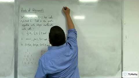 A-Level Further Maths D2-16 Roots of Polynomials: Substitution Method for Quartics