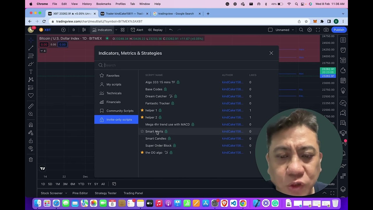 How to setup TradingView, to use invite-only scripts