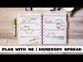 PLAN WITH ME | HOMEBODY HORIZONTAL SPREAD